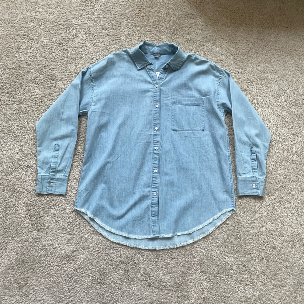 NWT Aerie Light Blue Button Down Shirt